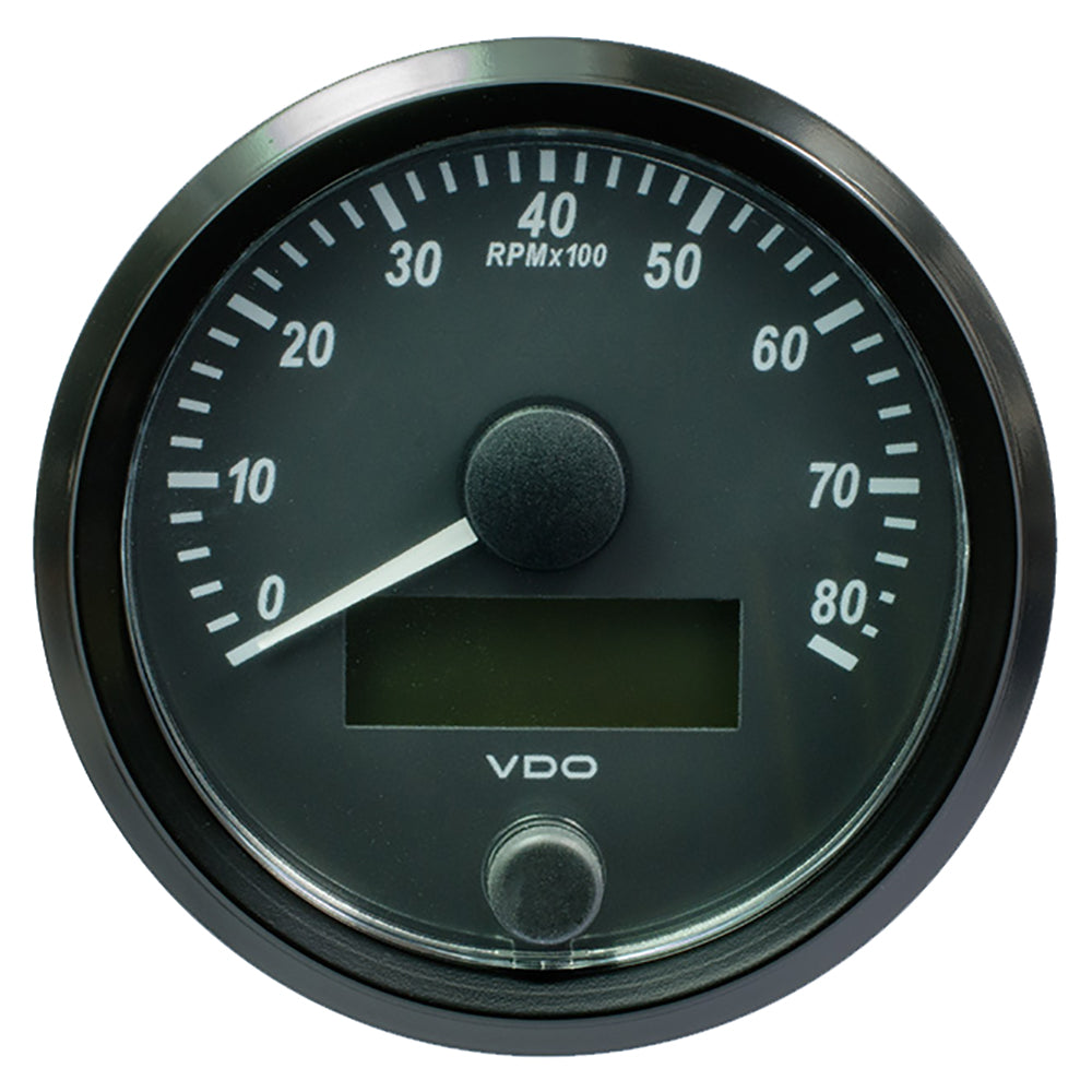 Tacómetro VDO SingleViu de 80 mm (3-1/8") - 8000 RPM