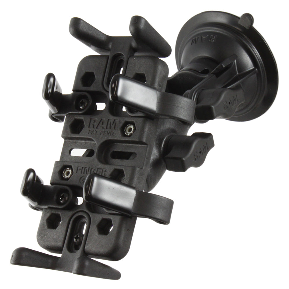 Soporte universal RAM® Finger-Grip™ con ventosa de bloqueo por giro RAM®