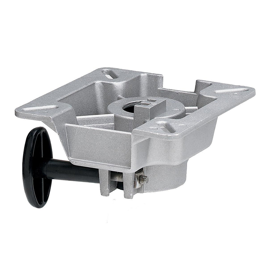 Montura de asiento Attwood SWIVL-EZE LakeSport de 2-3/8" con control de fricción - Aluminio