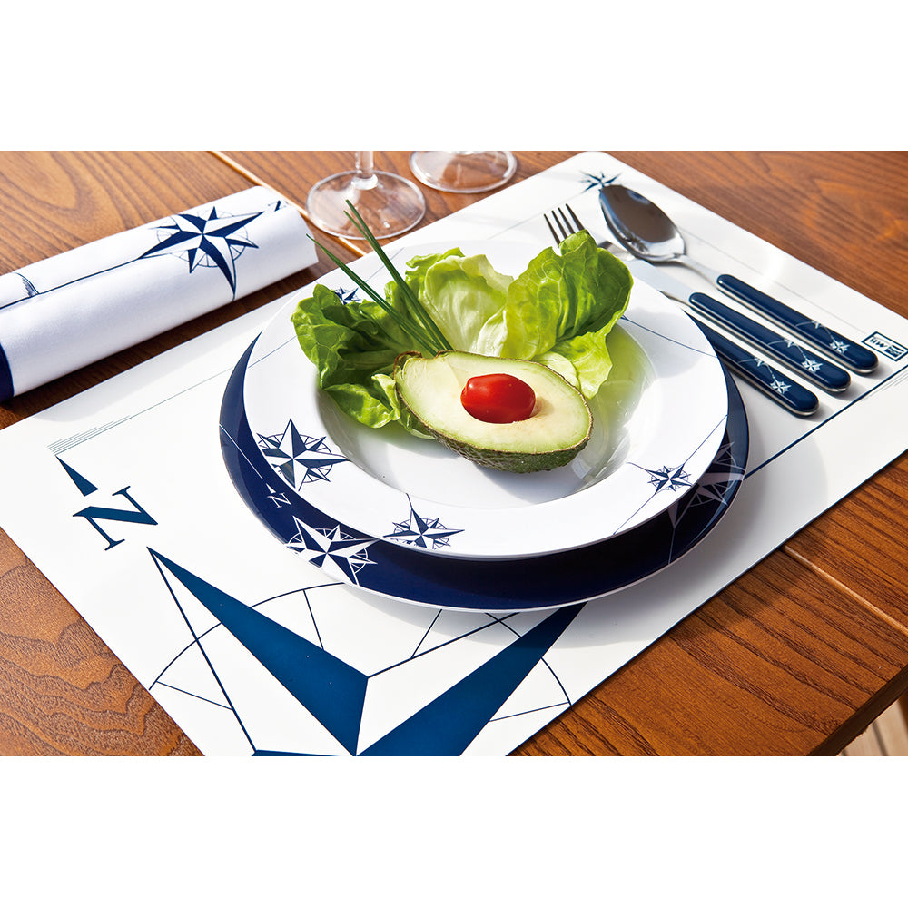 Plato hondo de melamina Marine Business, redondo - NORTHWIND - 22,5 cm, juego de 6 unidades