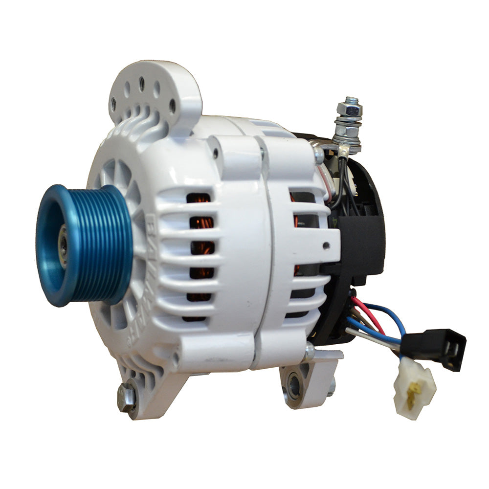 Alternador Balmar 120 AMP 12V con montaje de doble pata de 3.15", polea J10 y toma de tierra aislada