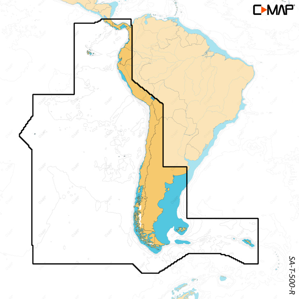 C-MAP REVEAL™ X - Costa Rica, Chile y las Islas Malvinas
