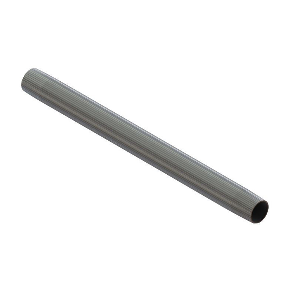 Pedestal de mesa TACO de acero inoxidable pulido, 3" DE x 25-1/2" L