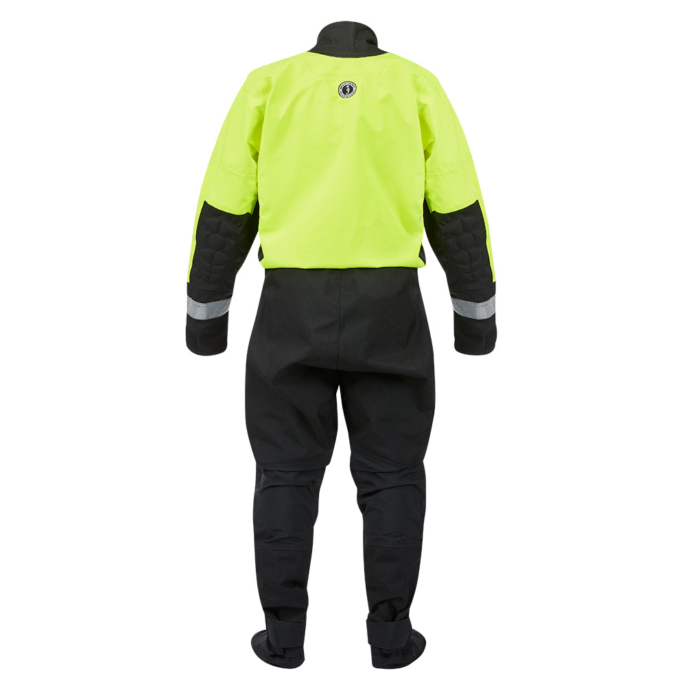 Traje seco de rescate acuático Mustang MSD576 - Amarillo verdoso fluorescente-Negro - XL