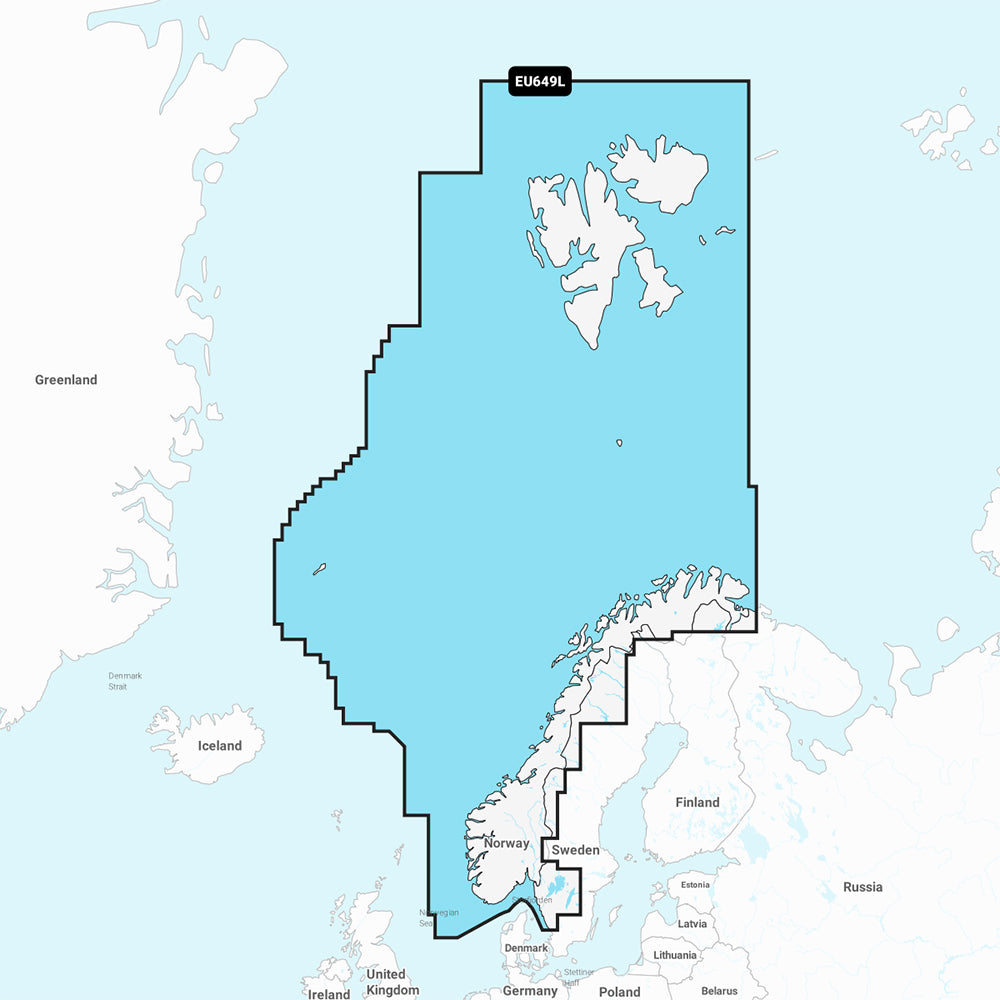 Garmin Navionics+ NSEU649L - Noruega - Carta náutica