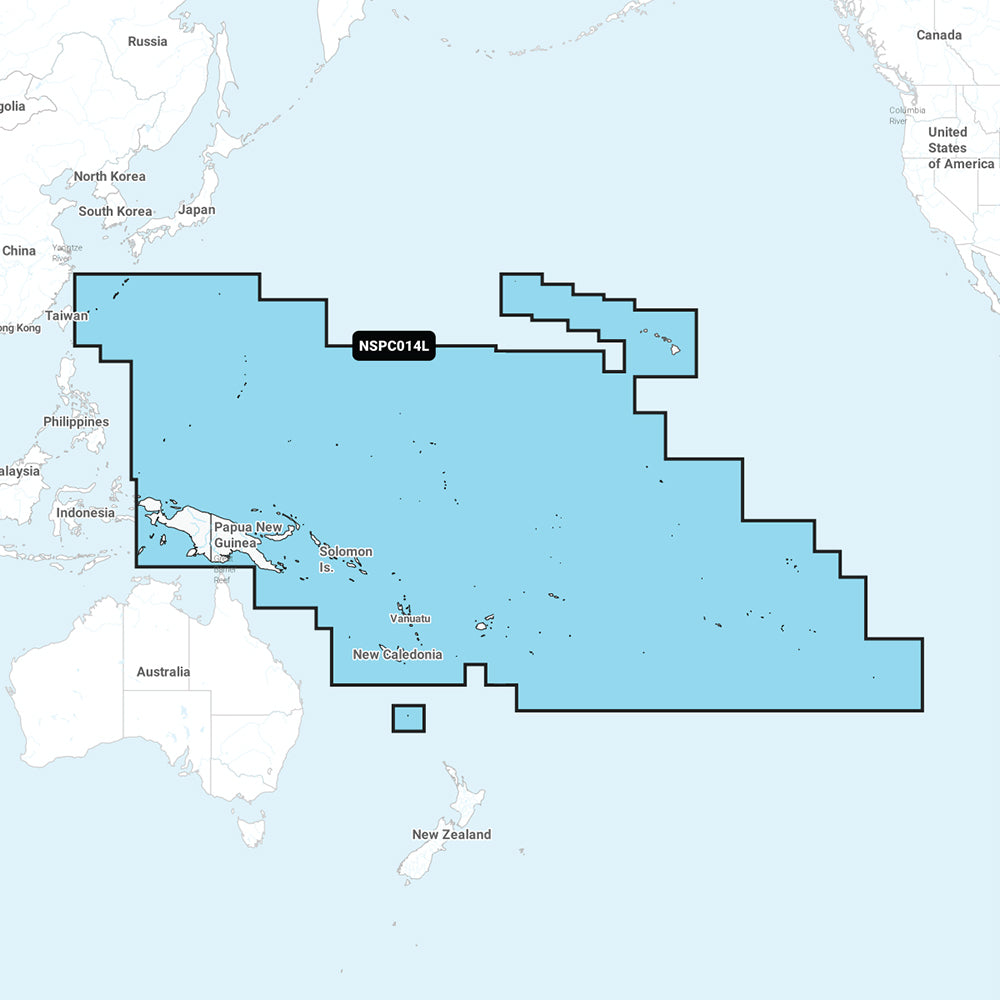 Garmin Navionics+ NSPC014L - Islas del Pacífico - Carta náutica