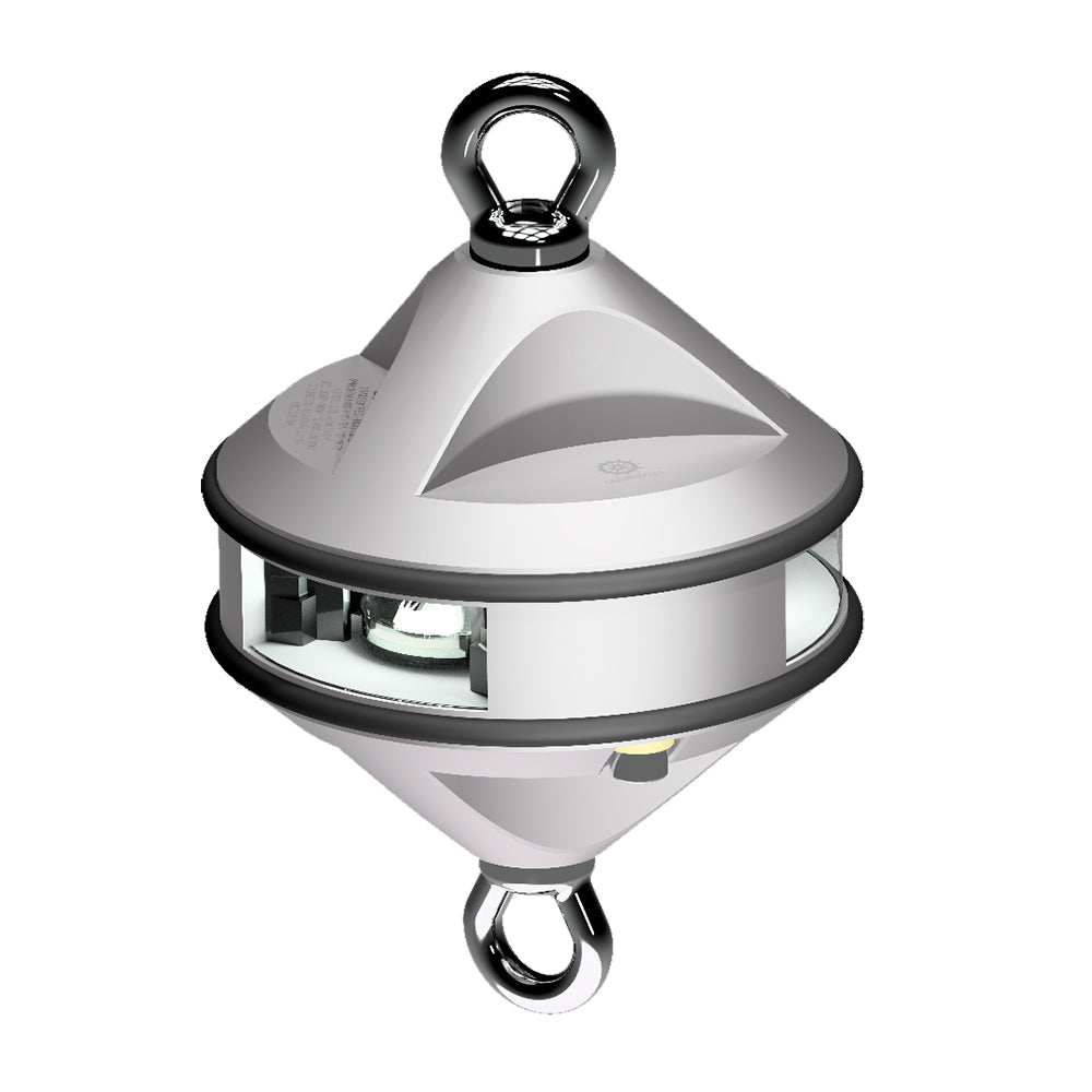 Lopolight Serie 200-012 - Luz de izado - 2MN - Blanco - Carcasa plateada