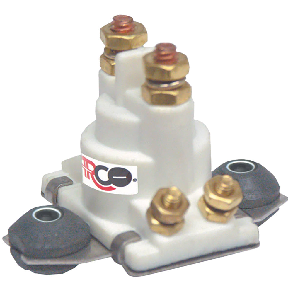 Solenoide para motor fuera de borda ARCO Marine con base plana aislada y carcasa blanca