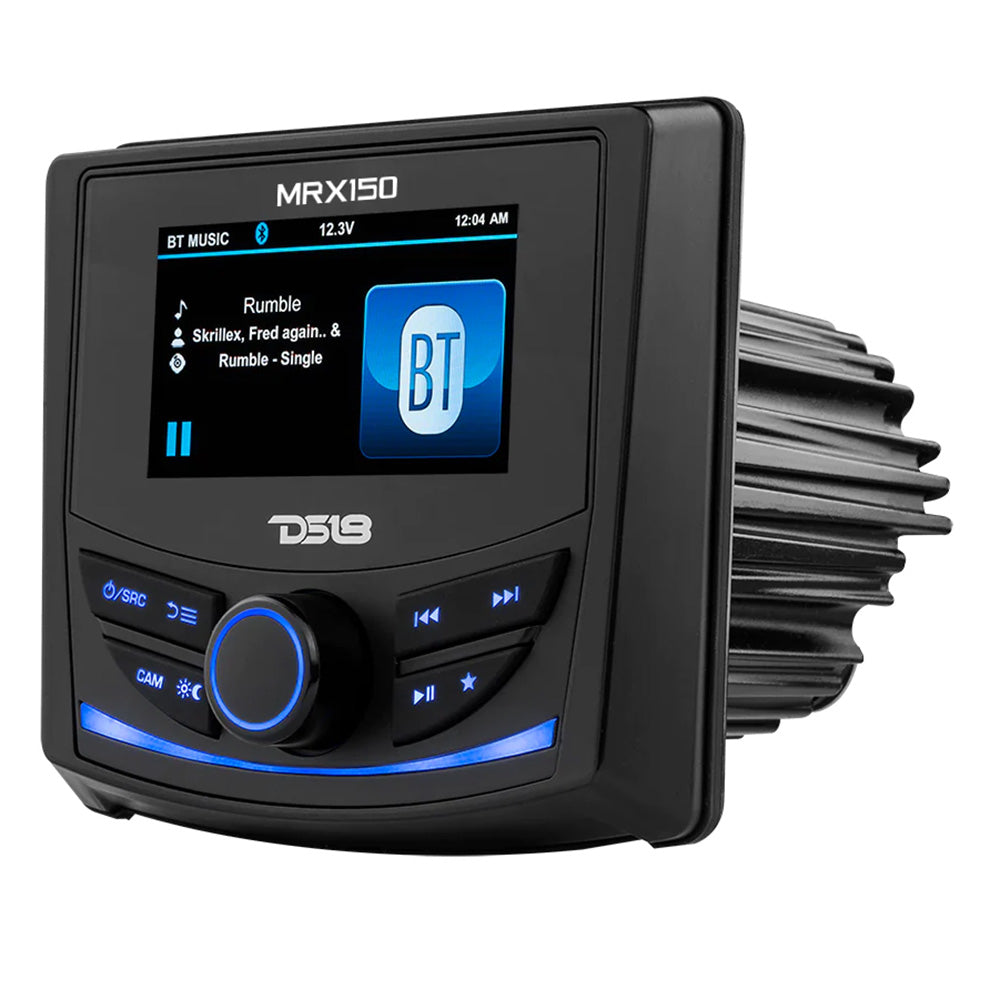Unidad principal marina y para deportes motorizados DS18 MRX150 de 2 zonas con pantalla TFT a color de 3" y Bluetooth - 4 x 40W