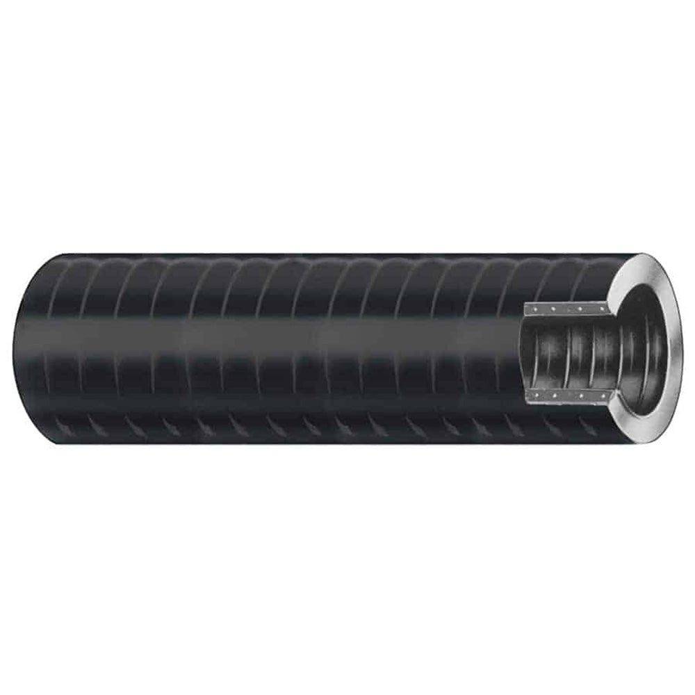 Manguera para sentina y vivero Trident Marine de 1-1/8" x 50' VAC XHD - Hélice de PVC rígido - Negra