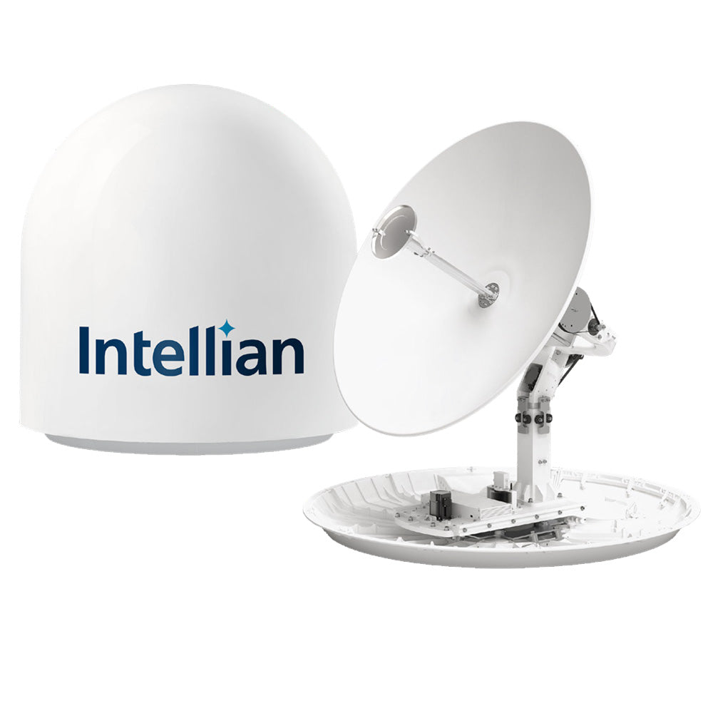 Antena de TV satelital HD Intellian s100N de 1 M en domo a juego v100NX/t100N: incluye módulo multiconmutador