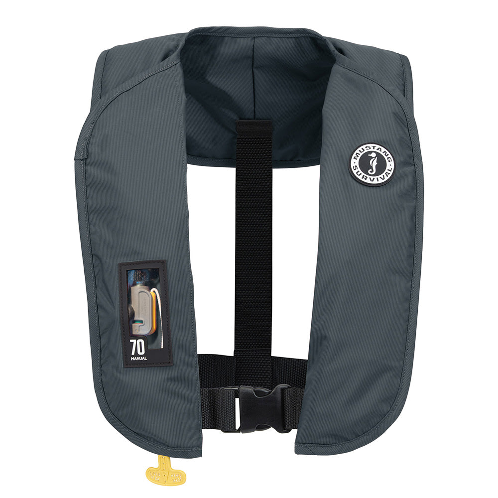 Chaleco salvavidas inflable manual Mustang MIT 70 - Gris almirante