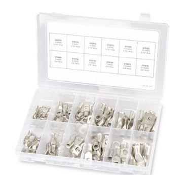 Kit de terminales de cobre estañado de 100 piezas Ancor