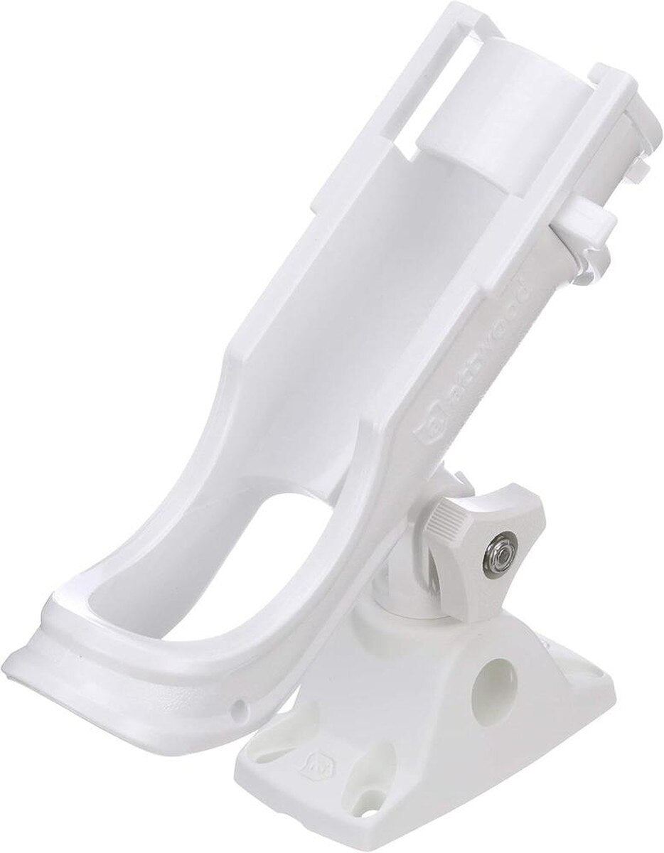 Attwood Heavy-Duty Adjustable Rod Holder w/Combo Mount - White