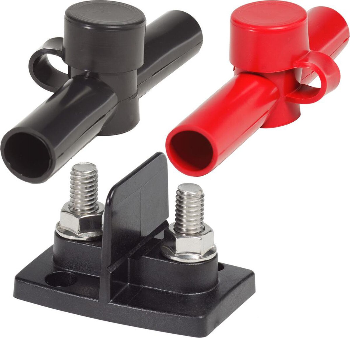 Blue Sea 2017 Dual PowerPost Cable Connectors - 2 x 3/8"