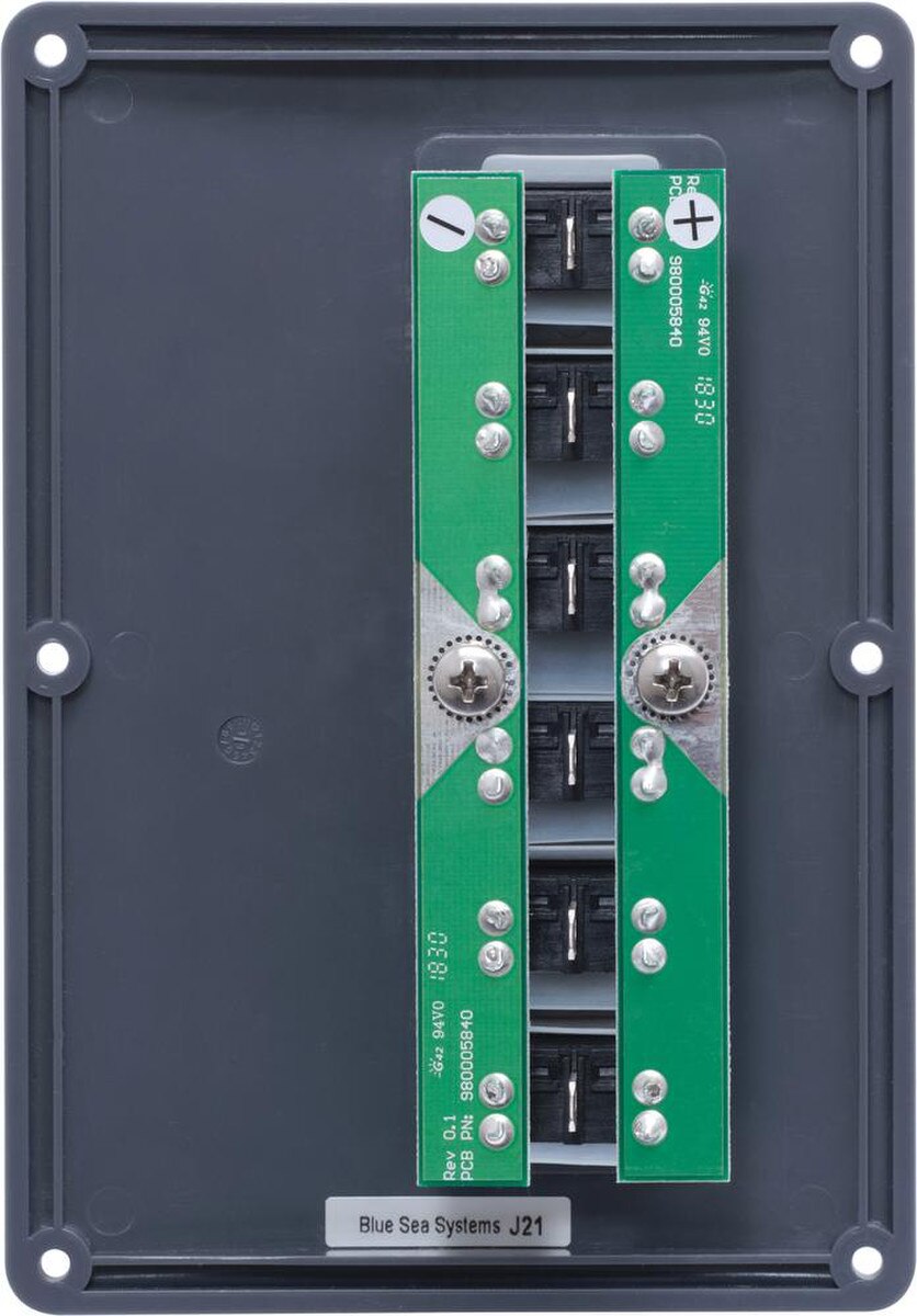 Blue Sea 4322 Circuit Breaker Switch Panel 6 Position - Gray