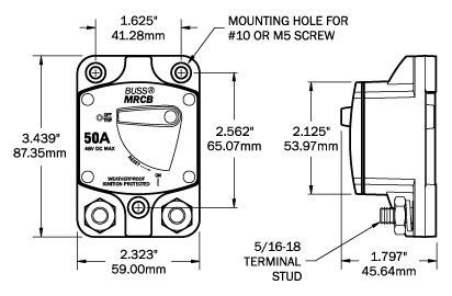 Blue Sea 7135 187 - Series Thermal Circuit Breaker - 25Amp
