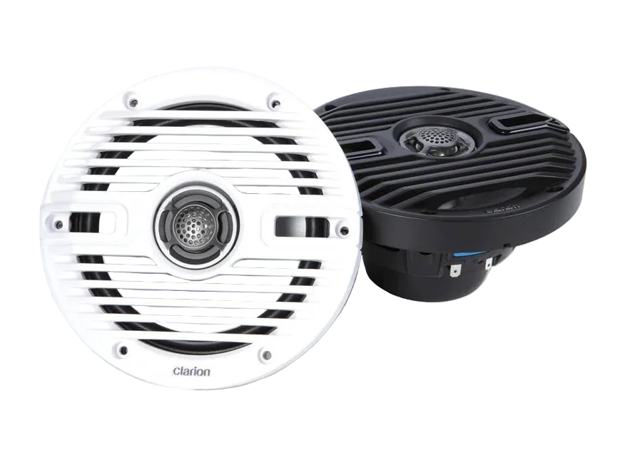 Clarion CMSP Series 6.5" Marine Speakers w/ Classic Grill - CMSP-651-CWB