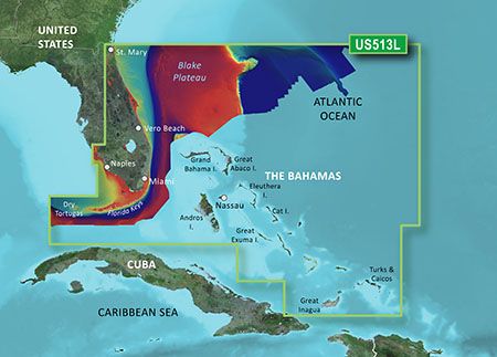 Garmin BlueChart® g3 Vision® HD - VUS513L - Jacksonville - Bahamas - microSD™/SD™