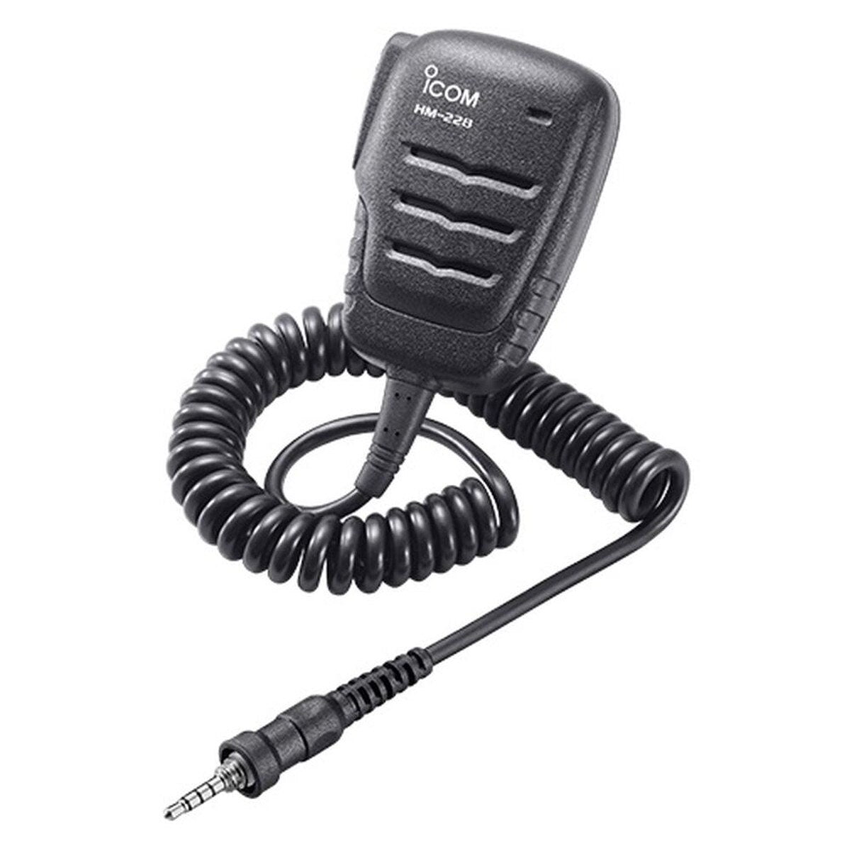 Icom HM228 Compact IPX7 Waterproof Speaker Microphone f/M93D
