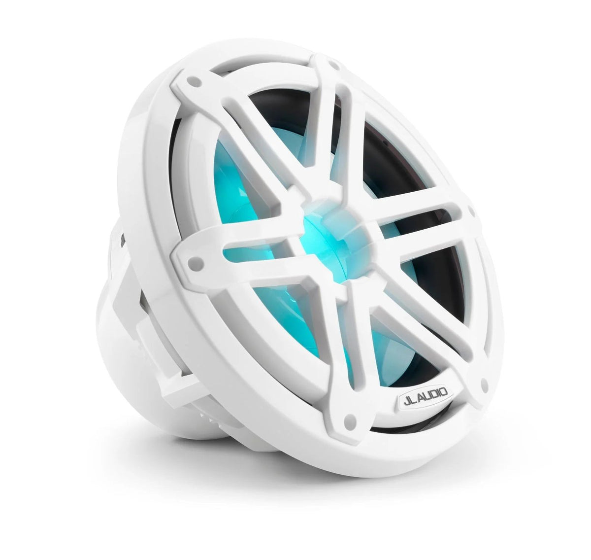 JL Audio M3 10" Marine Subwoofer w/Gloss White Sport Grille & RGB LED Lighting - M3-10IB-S-Gw-i-4