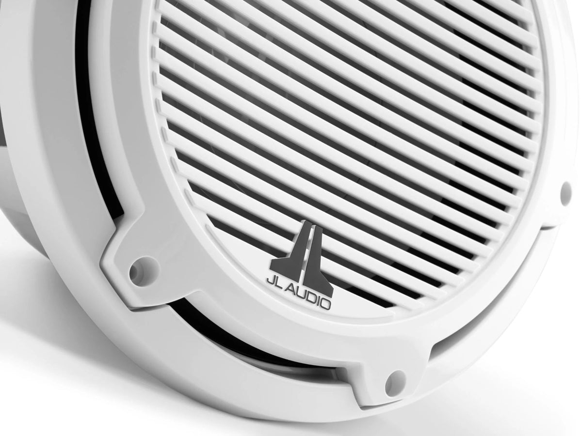 JL Audio M6 10" Marine Subwoofer w/Gloss White Classic Grille - M6-10W-C-GwGw-4