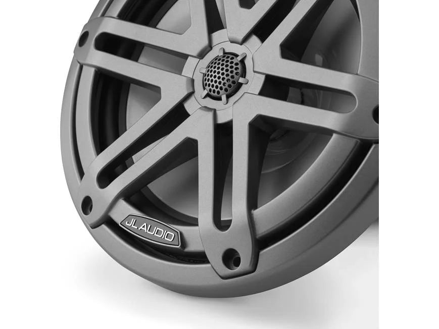 JL Audio M3 Series 7.7" Marine Coaxial Speakers w/Grey Metallic Sport Grilles - M3-770X-S-Gm