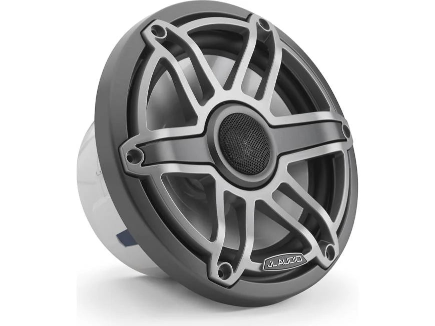 Altavoces coaxiales marinos JL Audio serie M6 de 7.7" con rejilla deportiva de titanio - M6-770X-S-GmTi