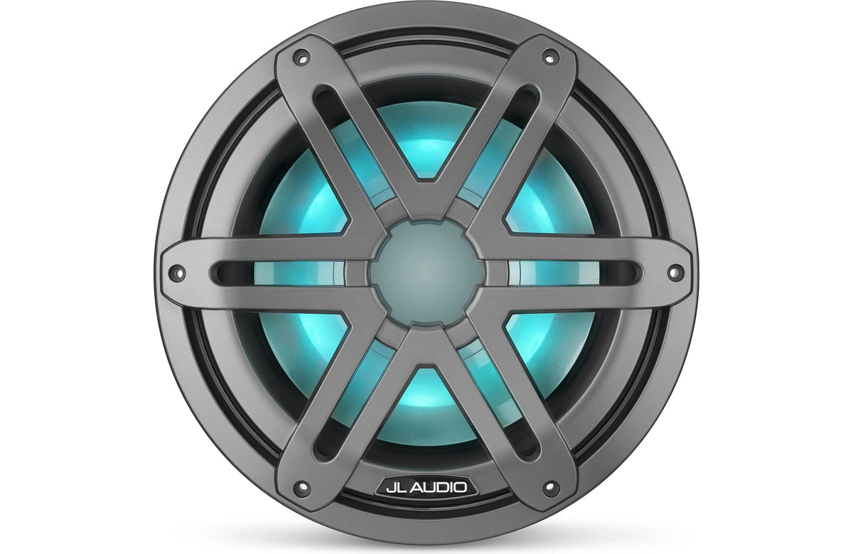 JL Audio M3 10" Marine Subwoofer w/Grey Metallic Sport Grille & RGB LED Lighting - M3-10IB-S-Gm-i-4