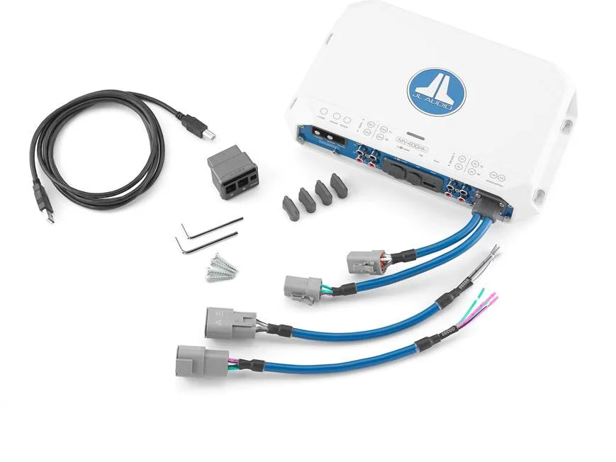 JL Audio MVI Series 400w 4 Channel Full-Range Amplifier w/Integrated DSP - MV400/4i