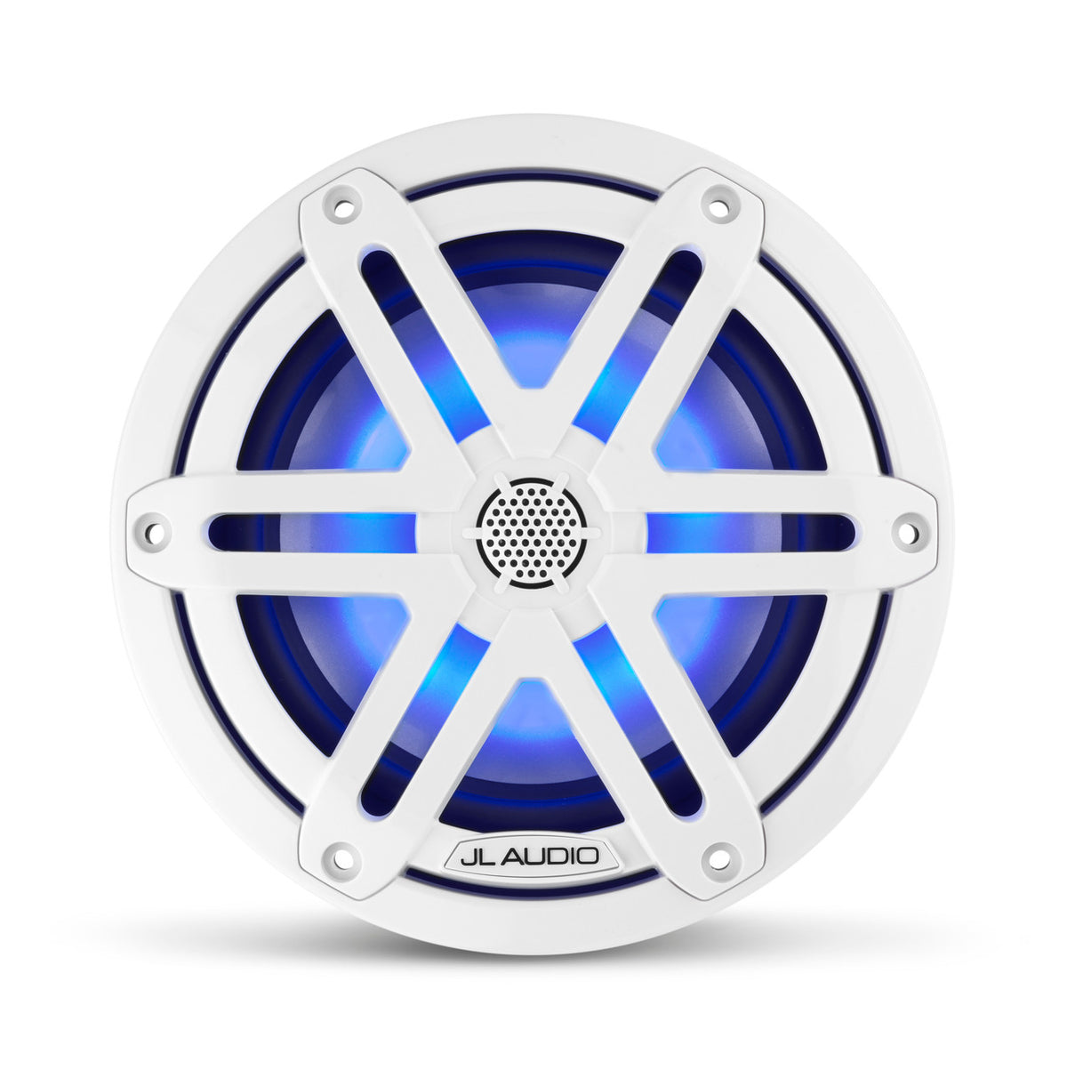 JL Audio M3 Series 6.5" Marine Coaxial Speakers w/Gloss White Sport Grilles w/RGB LED Lighting - M3-650X-S-Gw-i