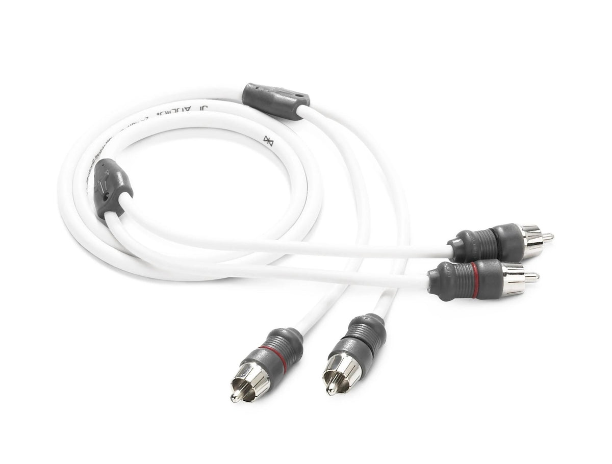 Cable RCA de audio marino de 2 canales y 3' JL Audio - XMD-WHTAIC2-3