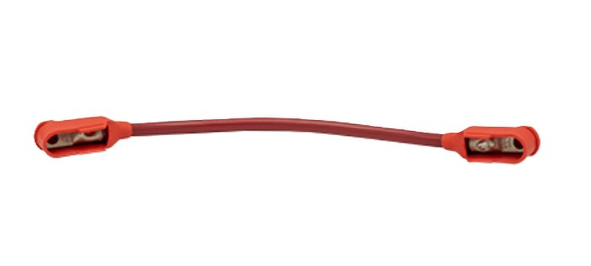 Cable puente para módulo de derivación Maretron con terminales, 6AWG, rojo