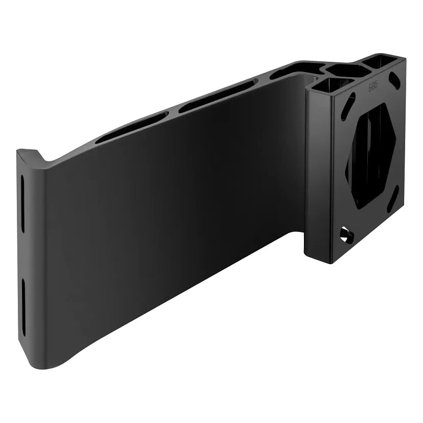 Soporte adaptador para placa de motor Minn Kota Raptor - Estribor - Retroceso de 8" - Elevación de 6" - Negro