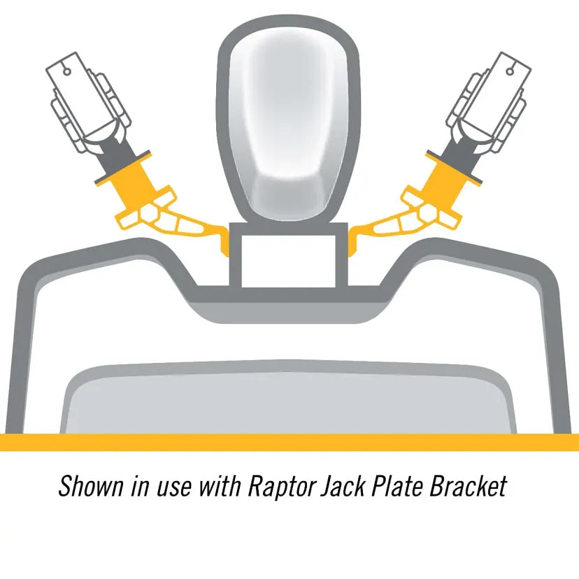 Minn Kota 3" Raptor Setback Bracket - Black
