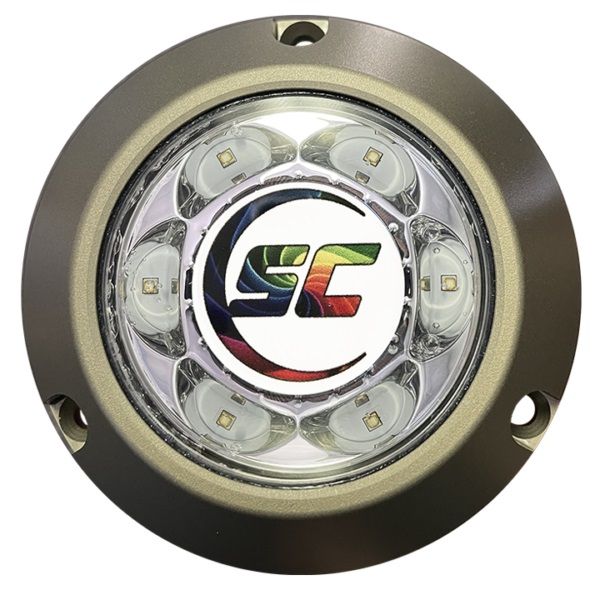 Shadow-Caster SC3 Series Great White Bronze Surface Mount Underwater Light