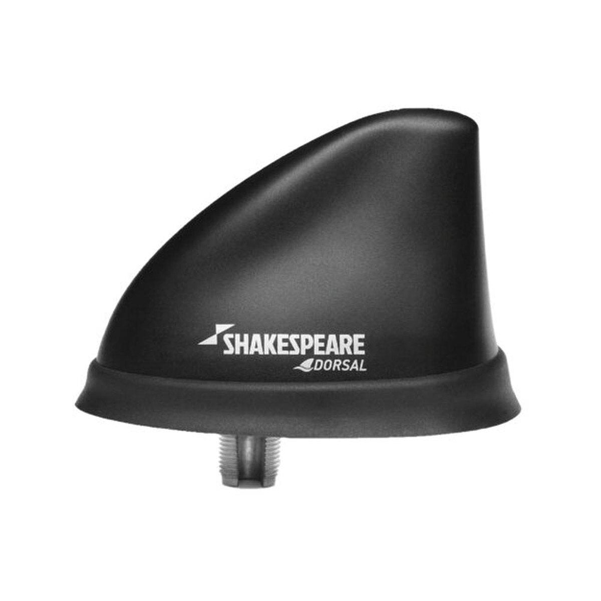 Antena dorsal Shakespeare, perfil bajo, color negro, cable RGB de 26' con conector PL-259