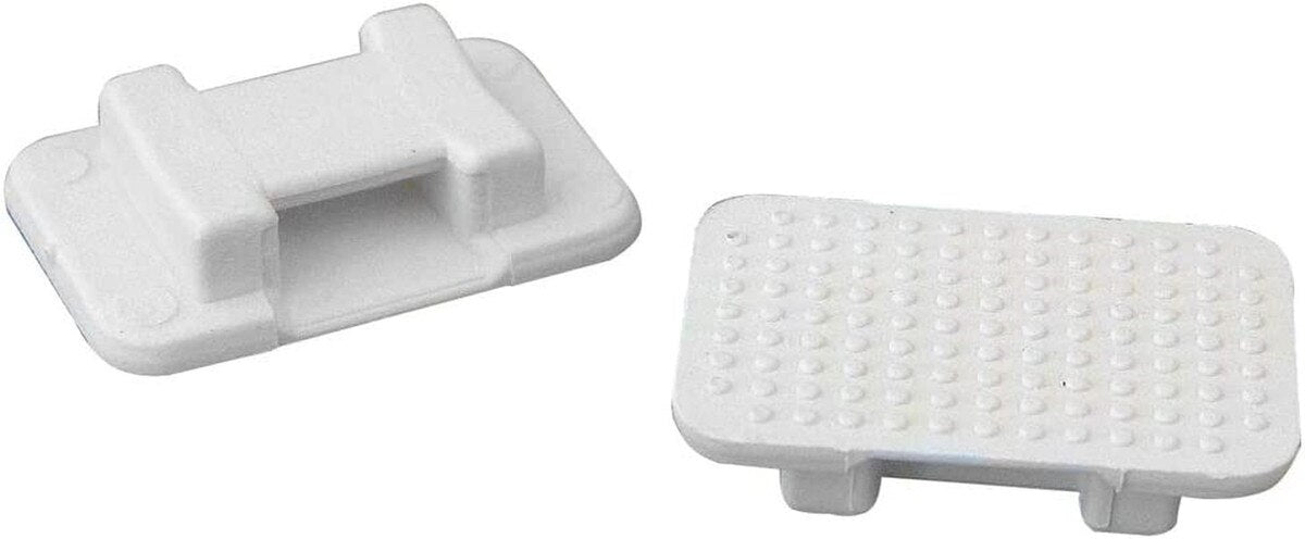 Weld Mount AT-5 Wire Tie Mount, Large White - 500 Pack