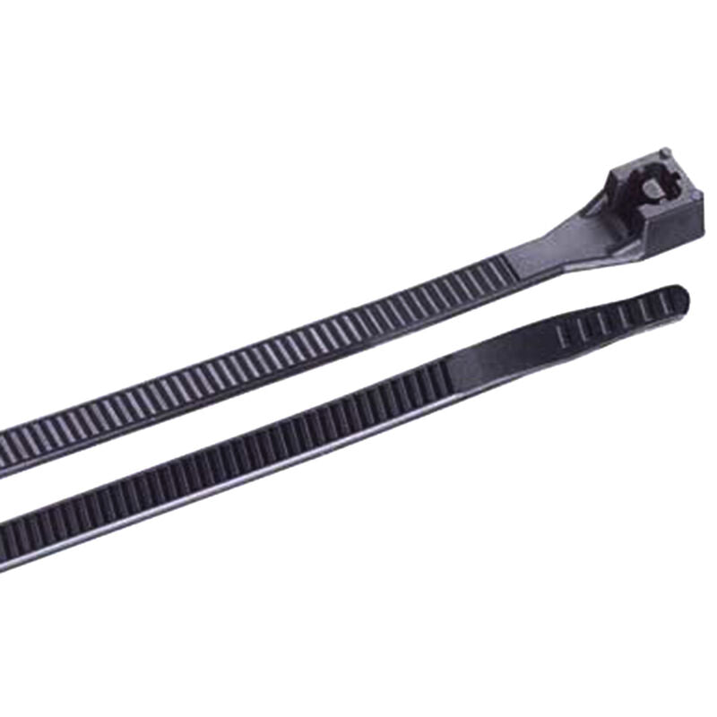 Ancor 8" UV Black Heavy Duty Cable Zip Ties - 100 Pack