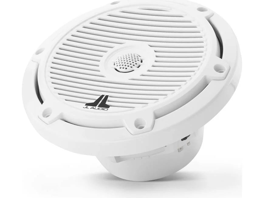 Altavoces coaxiales marinos JL Audio serie M3 de 6.5" con rejillas clásicas en blanco brillante - M3-650X-C-Gw