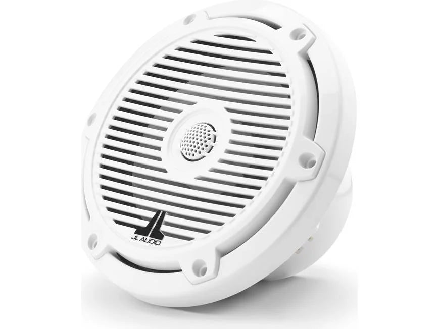 Altavoces coaxiales marinos JL Audio serie M3 de 6.5" con rejillas clásicas en blanco brillante - M3-650X-C-Gw
