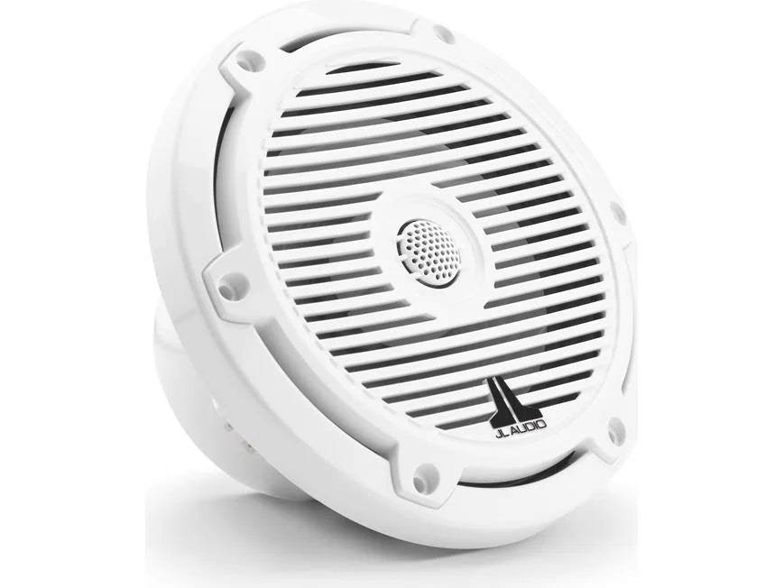 Altavoces coaxiales marinos JL Audio serie M3 de 6.5" con rejillas clásicas en blanco brillante - M3-650X-C-Gw