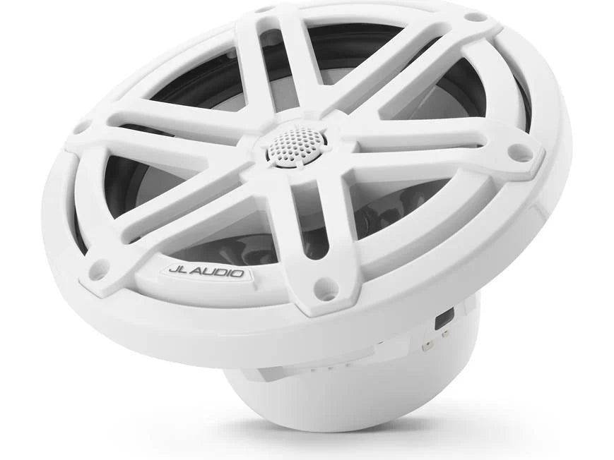 JL Audio M3 Series 7.7" Marine Coaxial Speakers w/Gloss White Sport Grilles - M3-770X-S-Gw