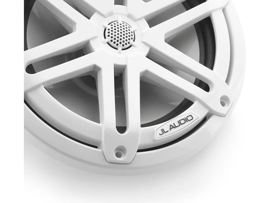 JL Audio M3 Series 7.7" Marine Coaxial Speakers w/Gloss White Sport Grilles - M3-770X-S-Gw