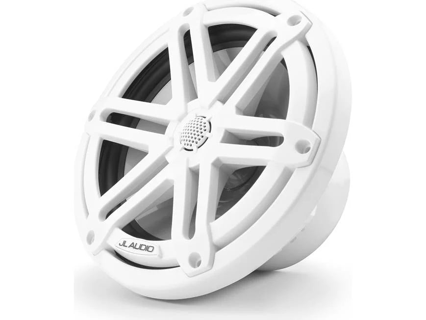 JL Audio M3 Series 7.7" Marine Coaxial Speakers w/Gloss White Sport Grilles - M3-770X-S-Gw