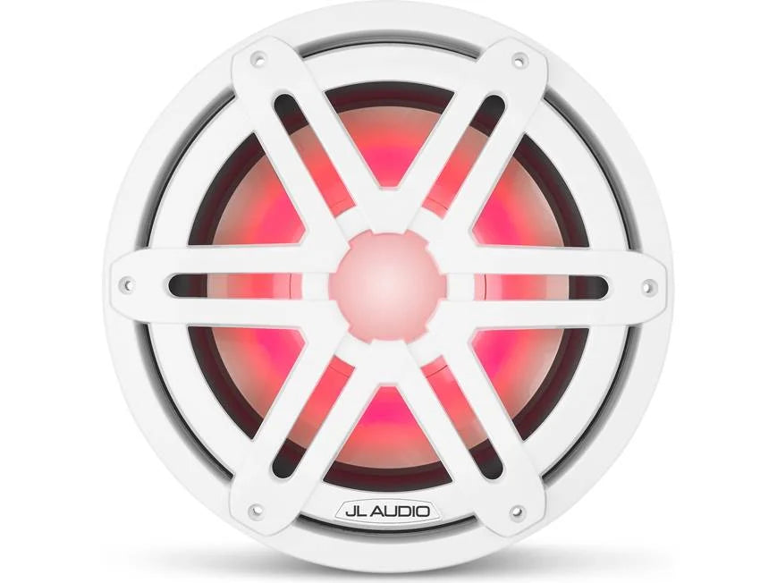 JL Audio M3 10" Marine Subwoofer w/Gloss White Sport Grille & RGB LED Lighting - M3-10IB-S-Gw-i-4