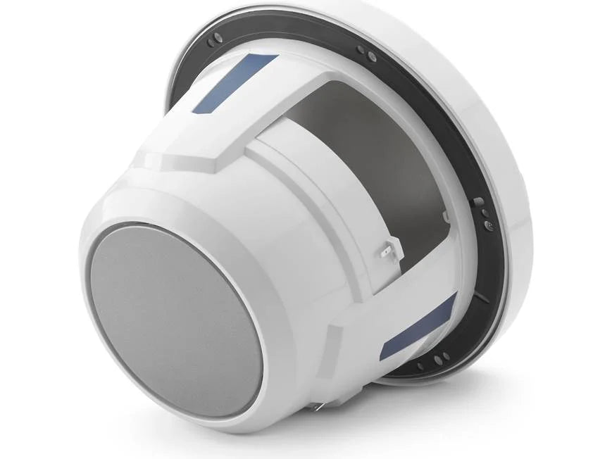 Subwoofer marino JL Audio M6 de 8" con rejilla deportiva color blanco brillante e iluminación LED Transflective™ - M6-8IB-S-GwGw-i-4