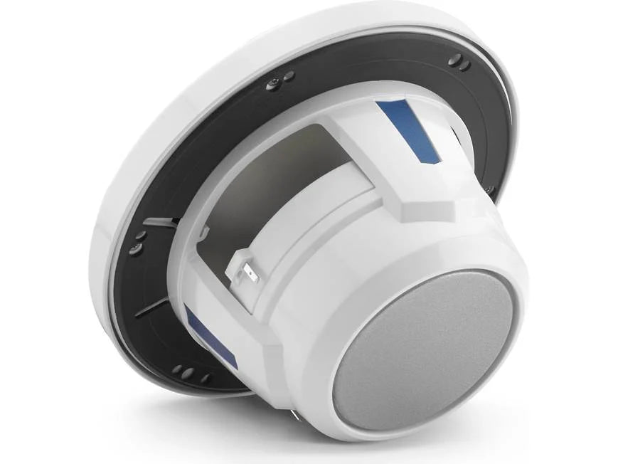 JL Audio M6 Series 6.5" Marine Coaxial Speakers w/Gloss White Sport Grille & Transflective™ LED Lighting - M6-650X-S-GwGw-i