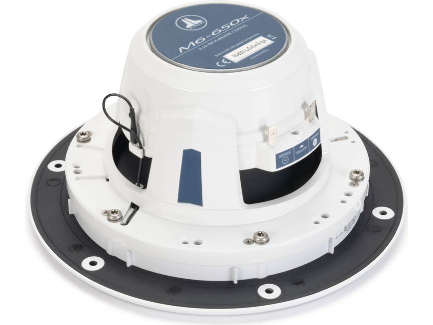 JL Audio M6 Series 6.5" Marine Coaxial Speakers w/White Luxe Grille - M6-650X-L-GwSw-Single