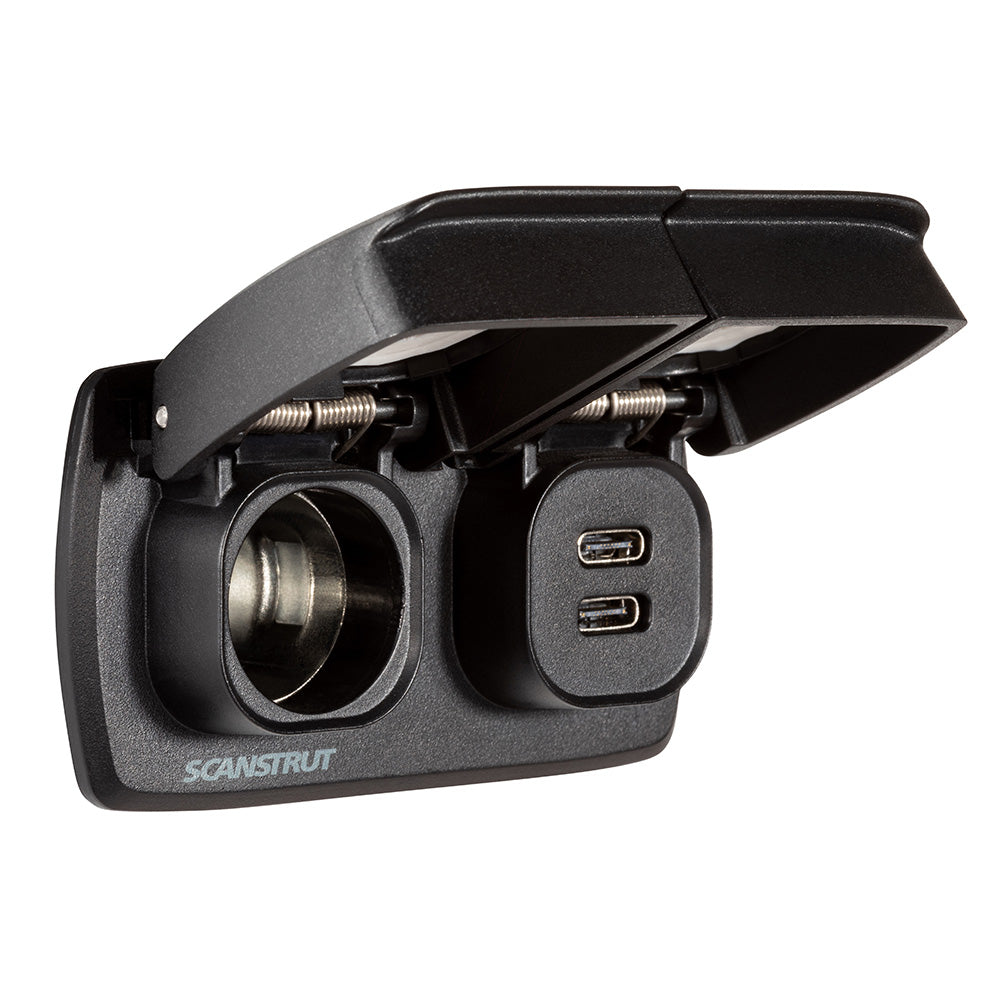 Scanstrut Flip Pro Multi - Toma de corriente doble USB-C y 12V